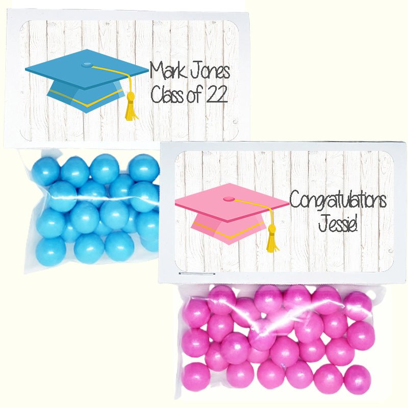 Personalized Graduation Custom Treat Favor Bags and Toppers - Favors Today