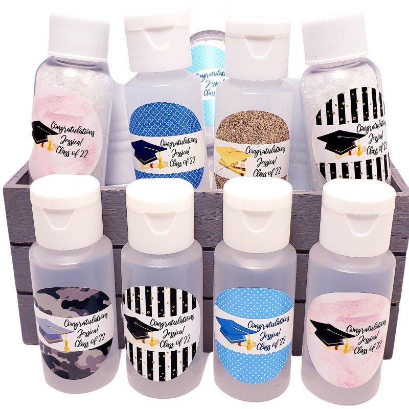 Personalized Graduation Party Hand Sanitizer Favors - Favors Today