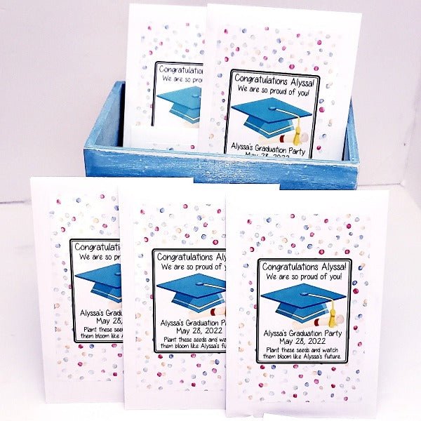 Personalized Graduation Party Seed Packet Favors Many Options - Favors Today