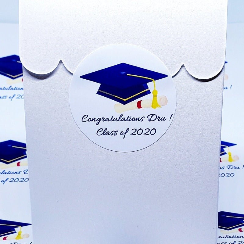 Personalized Graduation Party Thank You Stickers - Favors Today