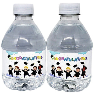 Personalized Graduation Party Waterproof Water Bottle Labels - Favors Today