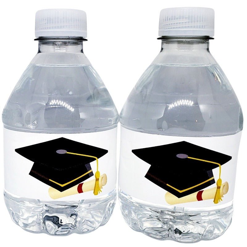 Personalized Graduation Party Waterproof Water Bottle Labels - Favors Today