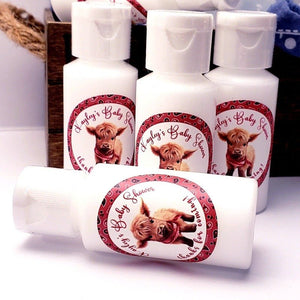 Personalized Highland Cow Hand Lotion Party Favors - Favors Today