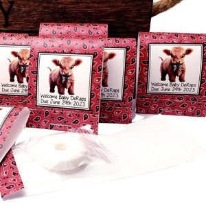 Personalized Highland Cow Matchbook Mint Party Favor Custom Decoration - Favors Today