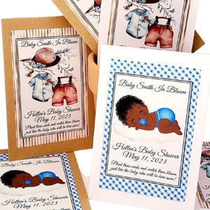 Personalized Its a Boy Baby Shower Seed Packet Party Favors - Favors Today