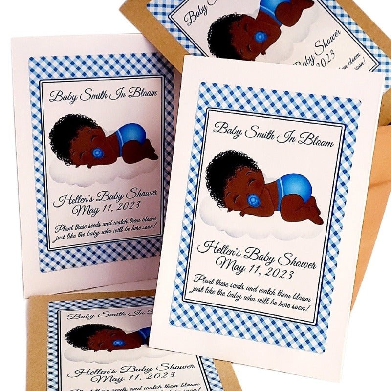 Personalized Its a Boy Baby Shower Seed Packet Party Favors