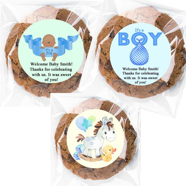Personalized Its a Boy Baby Shower Small Cello Party Favor Bags - Favors Today