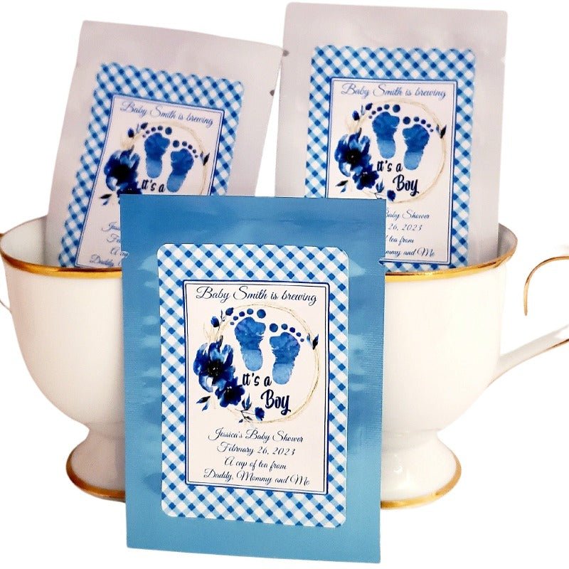 Baby Shower Favors Its a Boy Decorations and Gift Custom Tea Bag-4