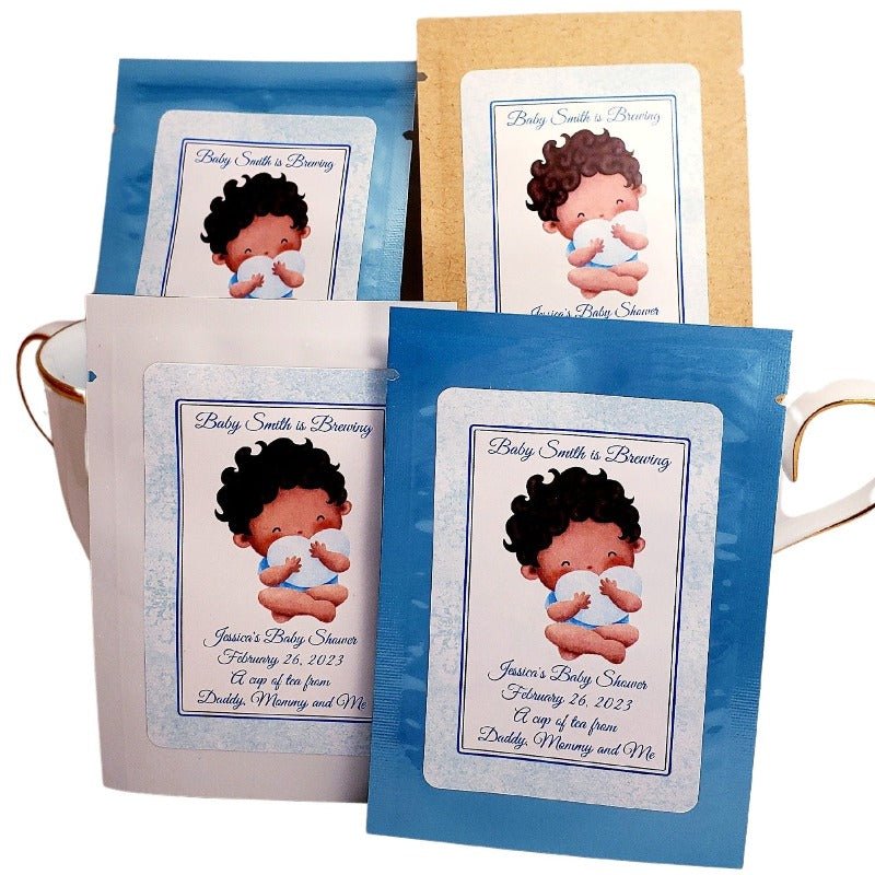 Baby Shower Favors Its a Boy Decorations and Gift Custom Tea Bag-3