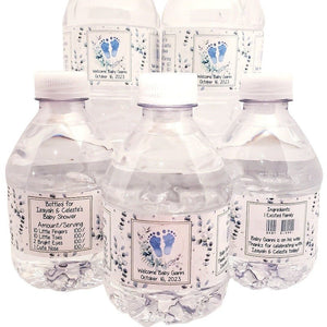 Personalized Its a Boy Baby Shower Waterproof Water Bottle Labels - Favors Today