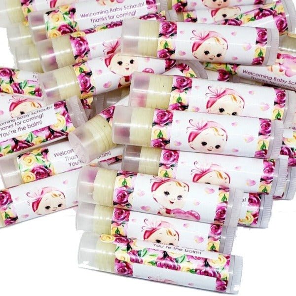 Personalized Its a Girl Baby Shower Lip Balm Chap Stick Party Favors - Favors Today