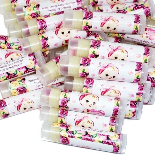 Personalized Its a Girl Baby Shower Lip Balm Chap Stick Party Favors - Favors Today