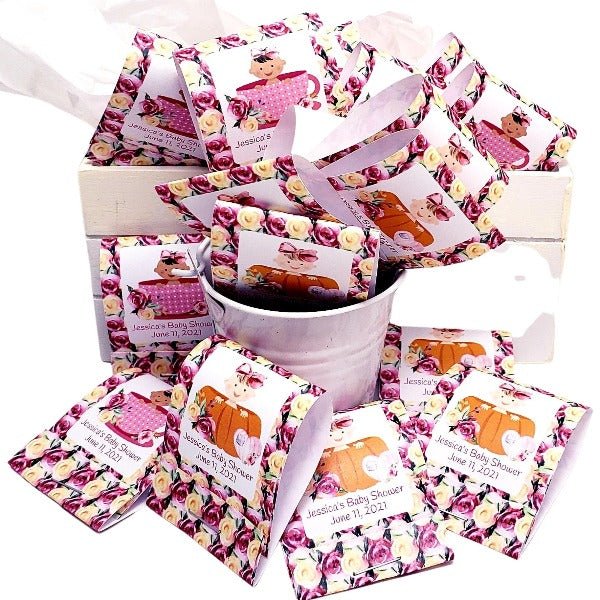 Personalized Its A Girl Baby Shower Matchbook Mint Party Favors - Favors Today