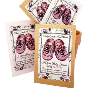 Personalized Its a Girl Baby Shower Seed Packet Party Favors - Favors Today