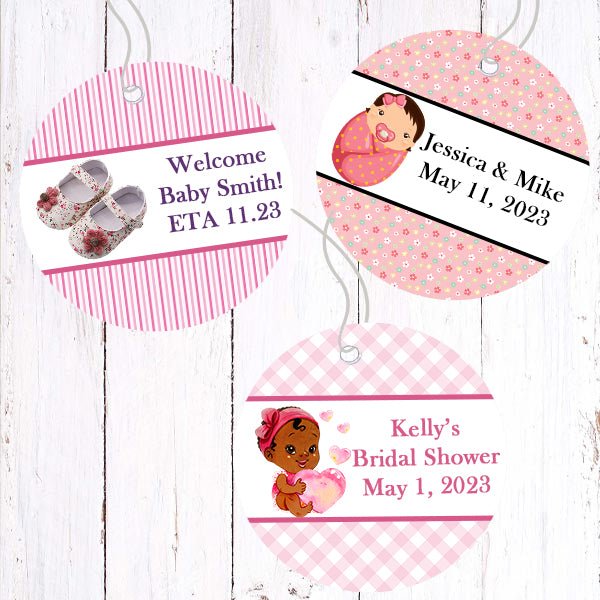 Party favor tags for baby shower deals