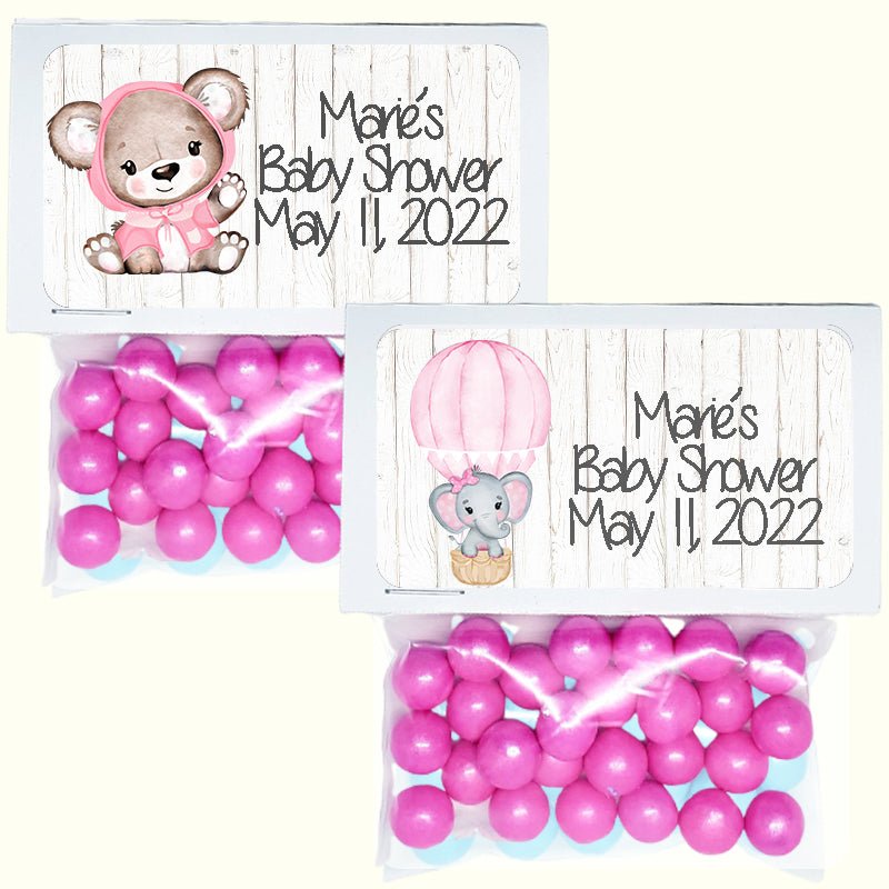 Personalized Its A Girl Custom Treat Favor Bags and Toppers - Favors Today