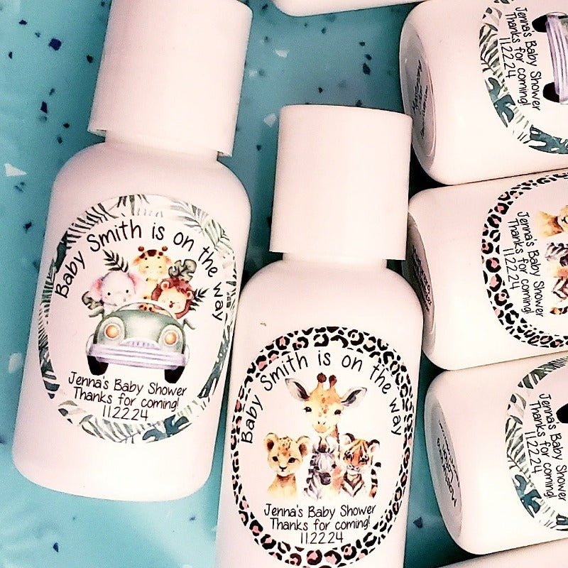 Personalized Jungle Safari Animal Hand Lotion Party Favors - Favors Today