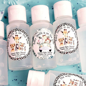 Personalized Jungle Safari Animal Hand Sanitizer Party Favors - Favors Today