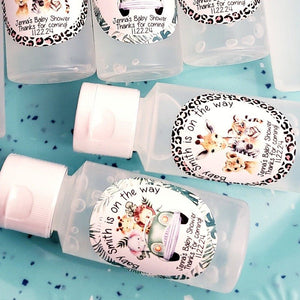 Personalized Jungle Safari Animal Hand Sanitizer Party Favors - Favors Today