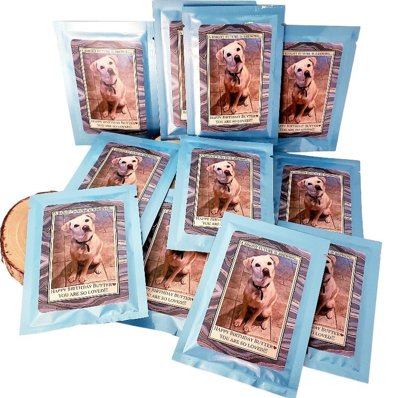 Custom Dog and Cat Tea Party Favors Upload Your Pet Photograph-1