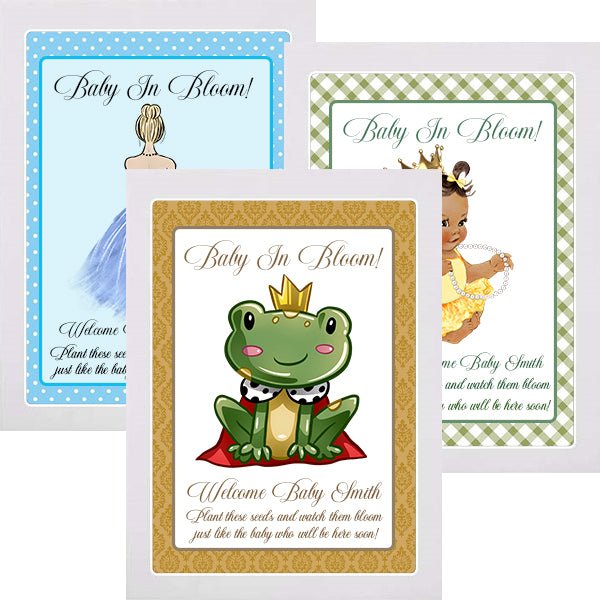Personalized Prince and Princess Party Seed Packet Favors Many Options - Favors Today