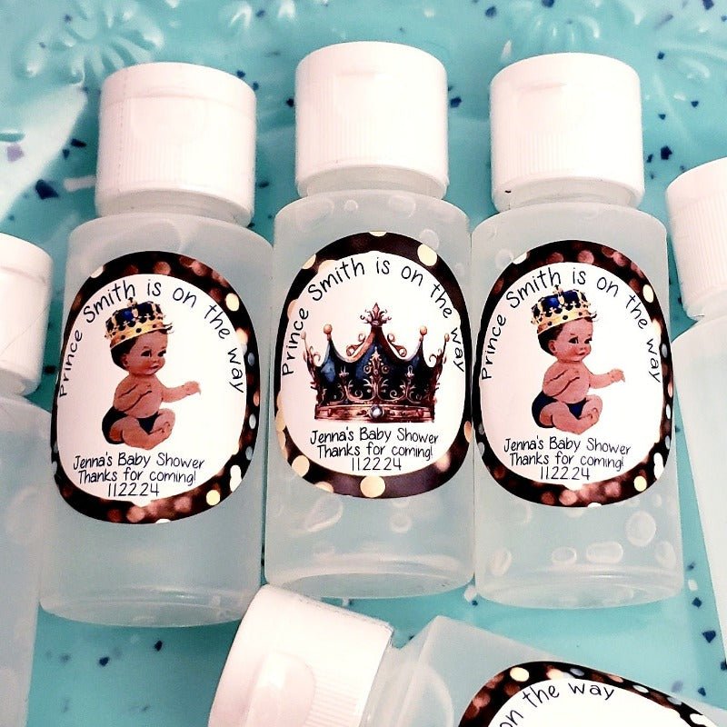 Personalized Prince or Princess Hand Sanitizer Party Favors - Favors Today