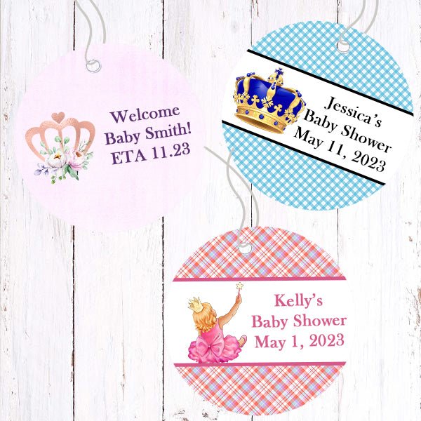 Personalized Prince or Princess Thank You Favor Tags - Favors Today