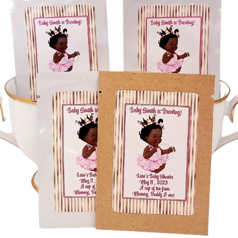 Princess Tea Party Favors and Decorations Custom Tea Bag Gift Favor-3