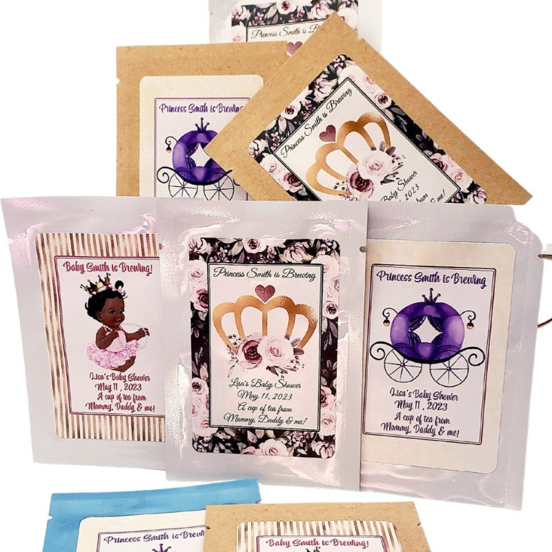 Princess Tea Party Favors and Decorations Custom Tea Bag Gift Favor-5