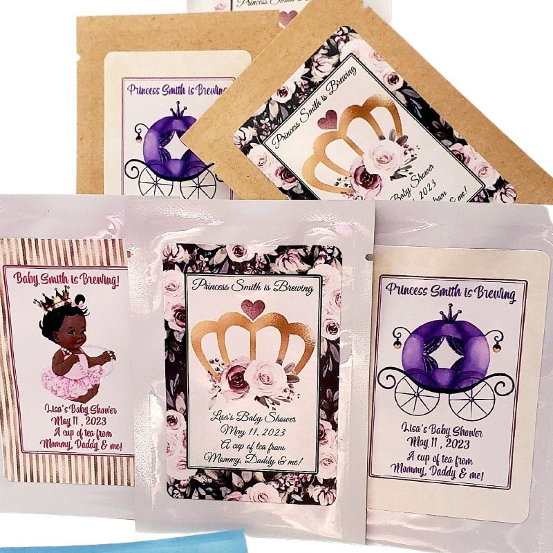 Princess Tea Party Favors and Decorations Custom Tea Bag Gift