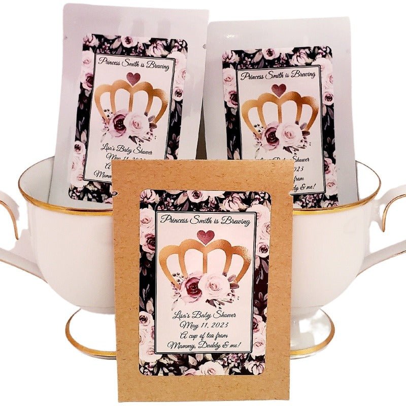Princess Tea Party Favors and Decorations Custom Tea Bag Gift Favor-2