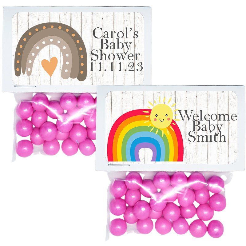 Personalized Rainbow Custom Treat Favor Bag Toppers - Favors Today