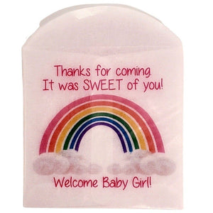 Personalized Rainbow Glassine Party Favor Bags - Favors Today