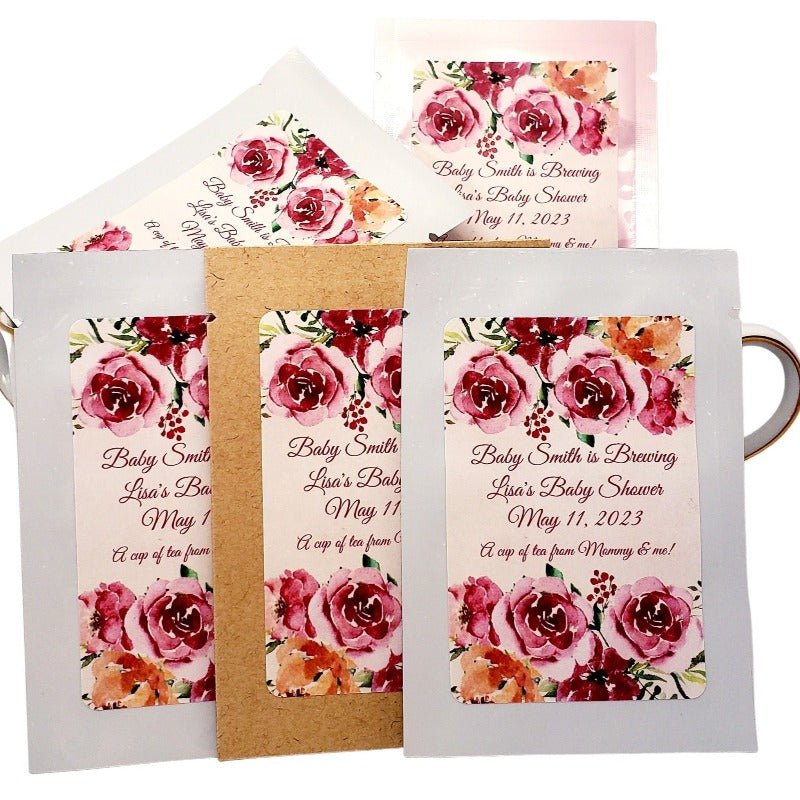 Baby Bridal Shower and Wedding Favors Custom Tea Bag Gift Idea-5
