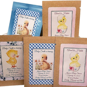 Rubber Duckie Party Favors Custom Duck Theme Baby Shower Tea Bags-1