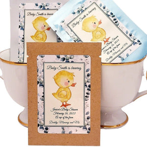 Rubber Duckie Party Favors Custom Duck Theme Baby Shower Tea Bags-3