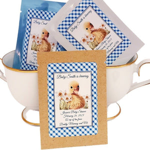 Rubber Duckie Party Favors Custom Duck Theme Baby Shower Tea Bags-4