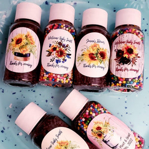 Personalized Sunflower Nonpareil Sprinkle Party Favors - Favors Today