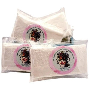 Personalized Tea Party and Coffee Theme Tissue Pack Party Favors Many Options - Favors Today
