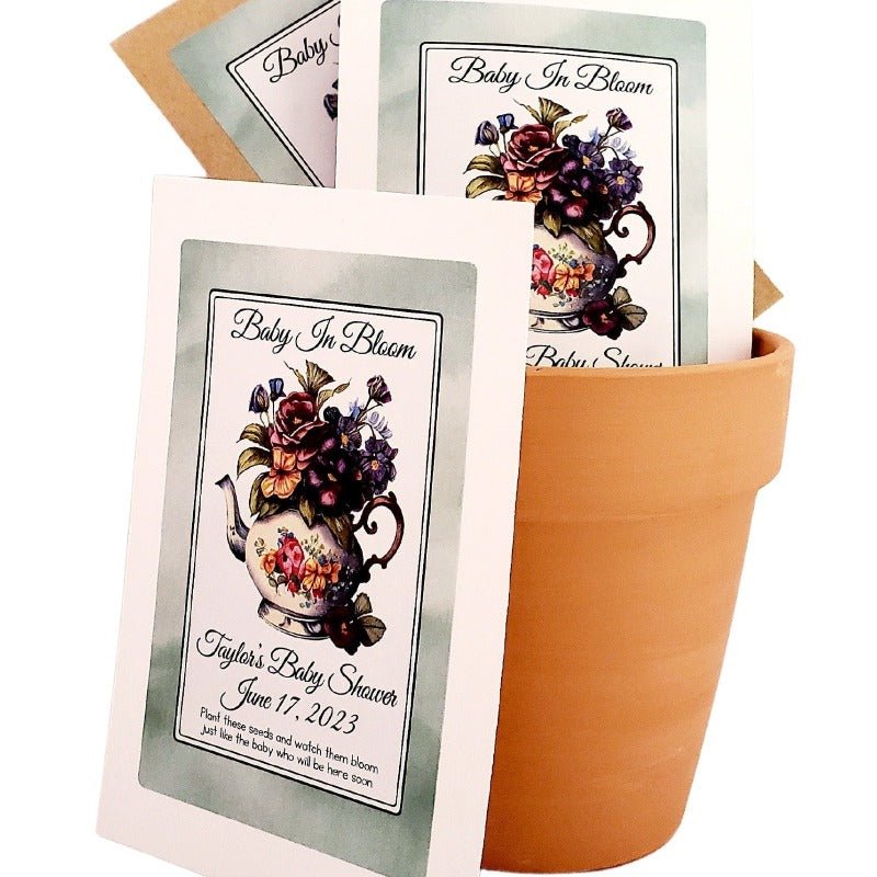 Personalized Tea Party Seed Packet Party Favors Many Options - Favors Today