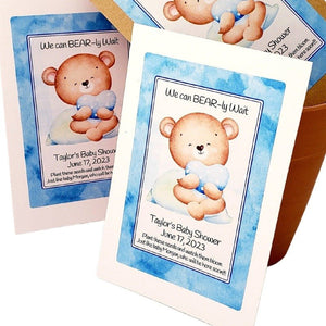 Personalized Teddy Bear Seed Packet Party Favors Many Options - Favors Today