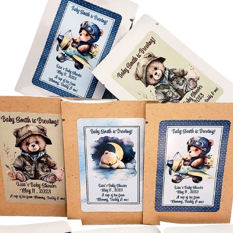 We Can BEARly Wait Baby Shower Custom Tea Party Favors-1