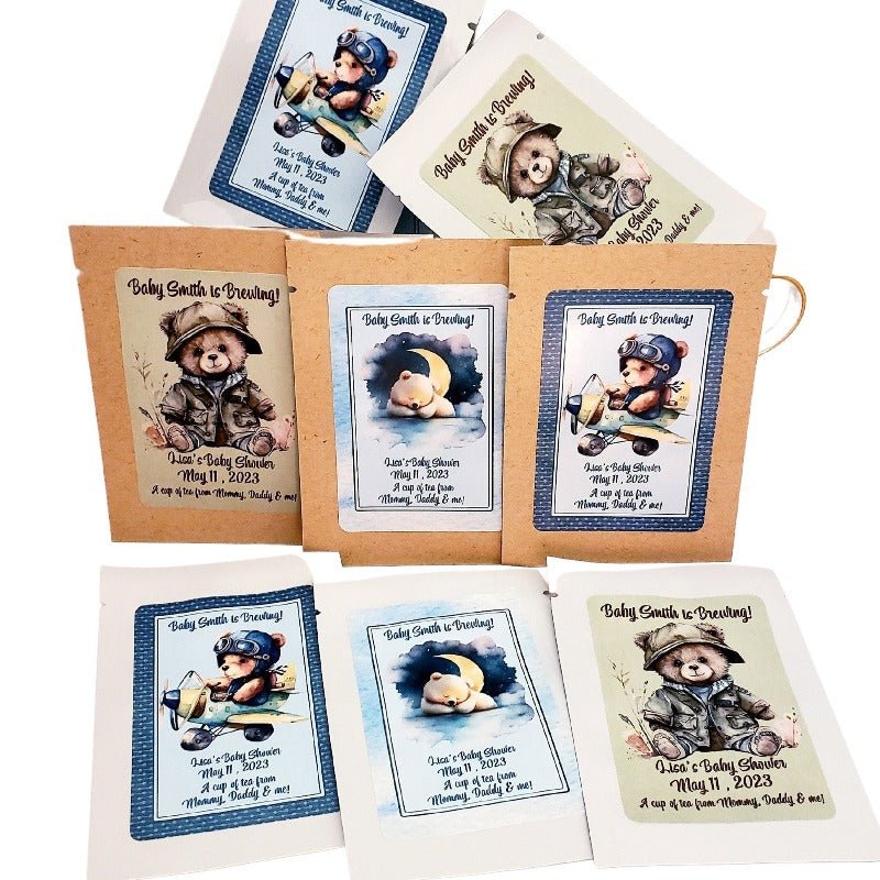 We Can BEARly Wait Baby Shower Custom Tea Party Favors-1