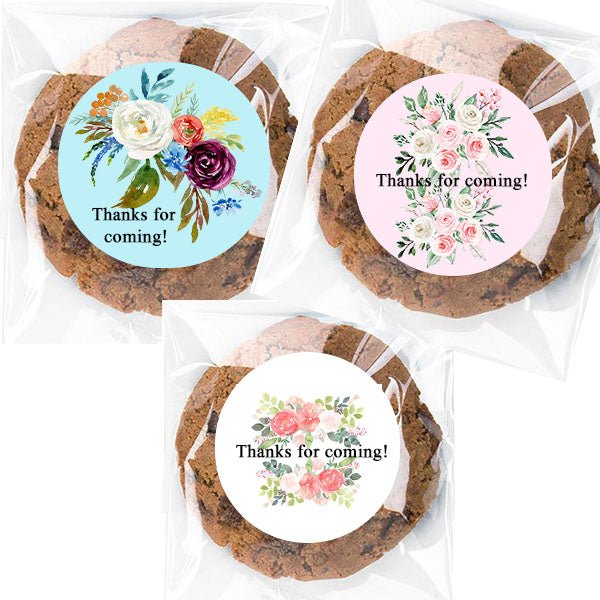 Personalized Top and Bottom Floral Cello Favor Bags Many Options - Favors Today