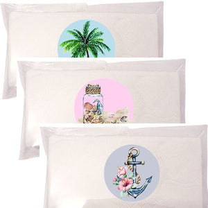 Personalized Tropical Beach or Luau Tissue Packet Party Favors - Favors Today