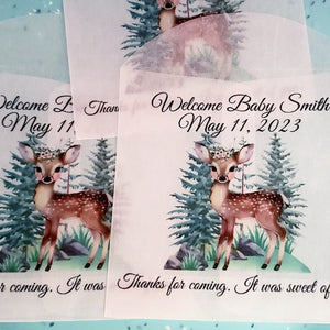 Personalized Woodland Animal Glassine Party Favor Bags - Favors Today