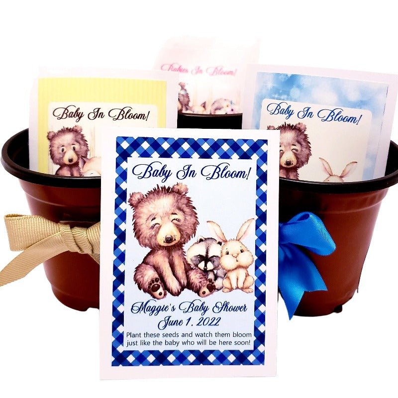 Personalized Woodland Animal Seed Packet Party Favors Many Options - Favors Today