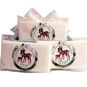 Personalized Woodland Animals Tissue Pack Party Favors Many Options - Favors Today