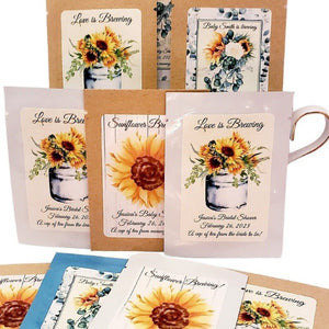 Sunflower Tea Party Favors Custom Personalized Favor-1