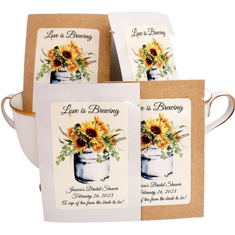 Sunflower Tea Party Favors Custom Personalized Favor-3
